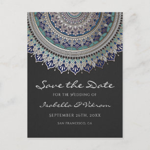 Cartes de faire-part de mariage élégant Mandala