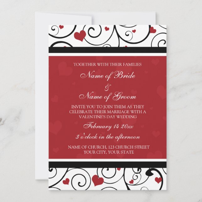 Cartes de Faire-part de mariage photo de la Saint- (Devant)