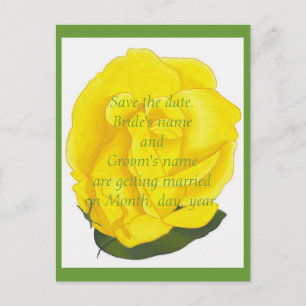 Cartes de faire-part de mariage Rose jaune vif Enr