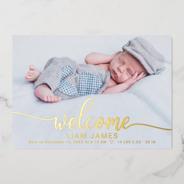 Cartes de Faire-part de naissance photo de la call (Recto)