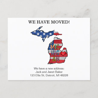 Cartes de Faire-part mobiles du Michigan