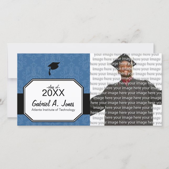 Cartes de Faire-part photo pour les diplômes scola (Devant)