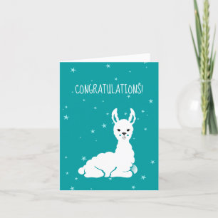 Cartes de félicitations pour bébés Llama New Baby