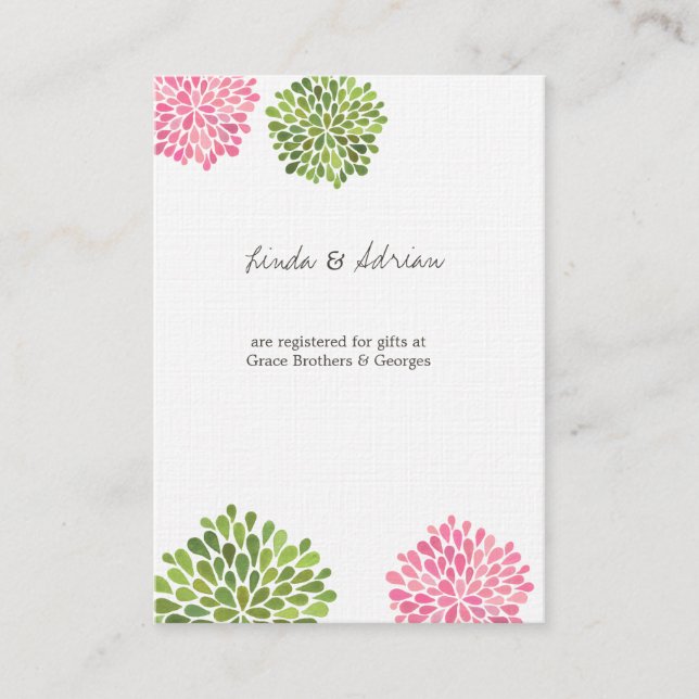 Cartes de fermeture Directions Registre Cartes de  (Devant)