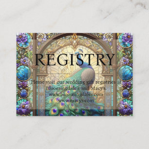 Cartes de fermeture du Registre Cadeau Mariage Pea