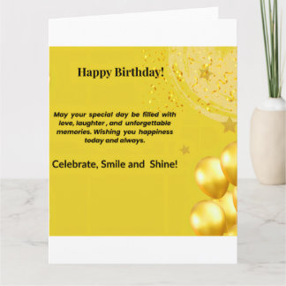 Cartes de Fête d'Anniversaire avec Ballons