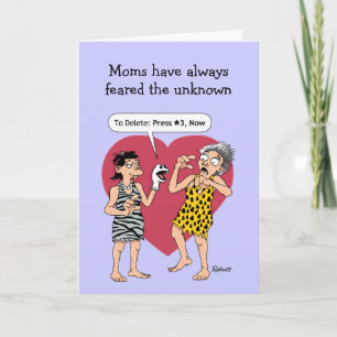Cartes de fête des mères amusantes : Téléphone int