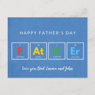Cartes de fête des pères Cool Coloré