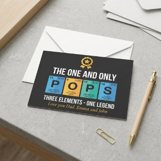 Cartes de fête des pères Cool Drôle Moderne Simple