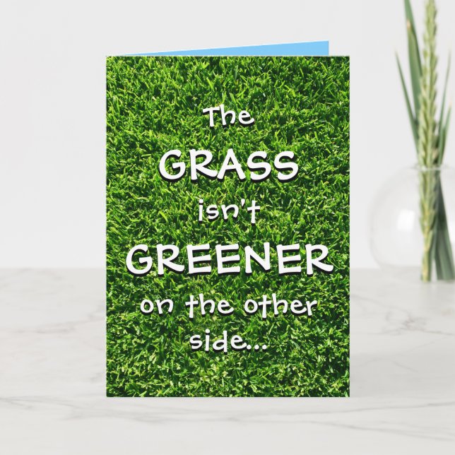 Cartes de Fête des pères personnalisées | L'herbe  (Devant)