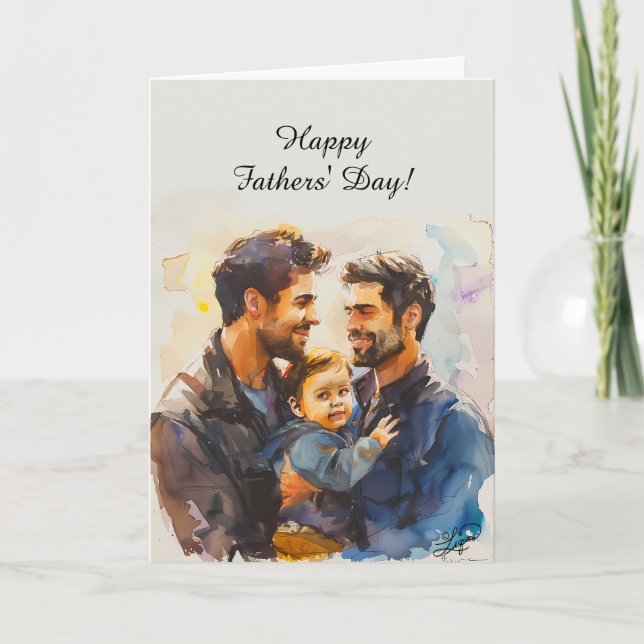 Cartes de Fête des pères personnalisées pour les p (Devant)
