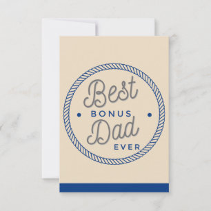 Cartes de fête des pères pour beau-père, Beige Mei