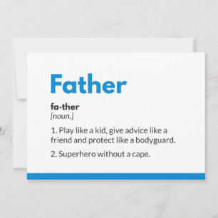 Cartes de fête des pères super-héros Superdad