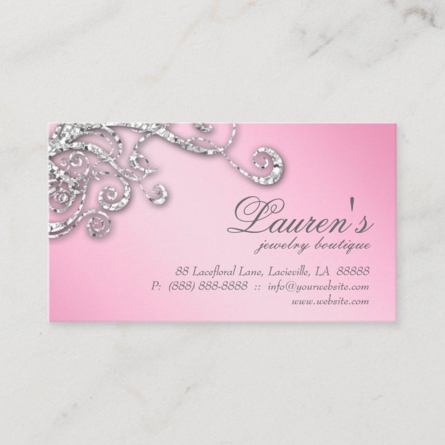 Cartes de fidélité Bijoux Swirl Diamants Parties s (Devant)