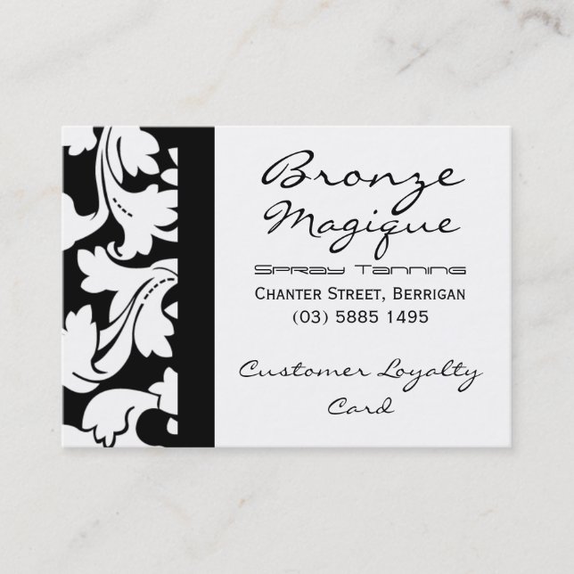 Cartes de fidélité de client professionnel (Devant)