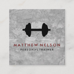 Cartes de fidélité Grunge Poids Dumbbell