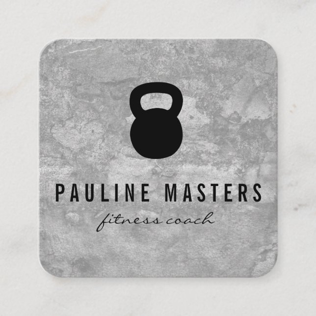 Cartes de fidélité Kettle Bell Grunge (Devant)