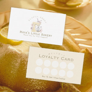 Cartes de fidélité pour boulangerie Mélange floral