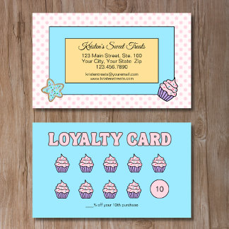 Cartes de Fidélité Récompenses Boulangerie pour Cl
