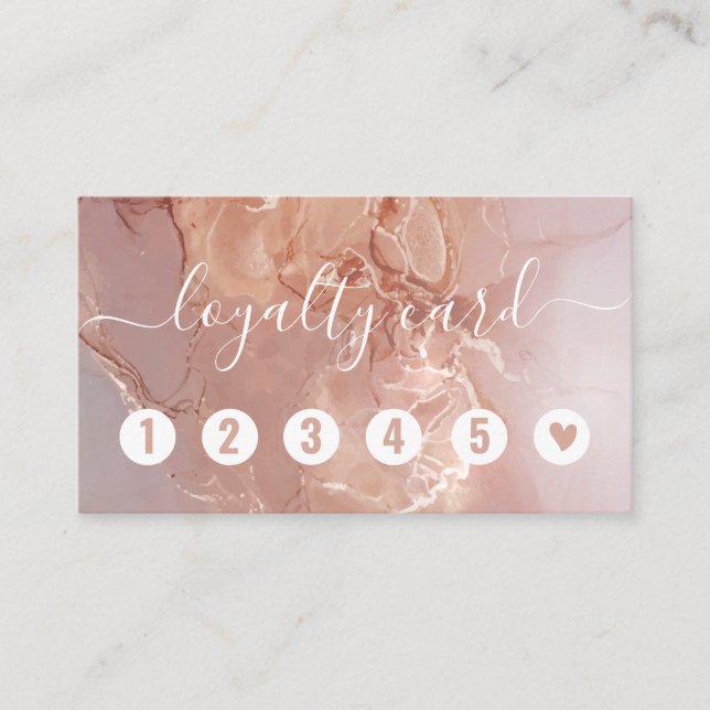 Cartes de fidélité Salon de beauté Cartes de fidél (Devant)