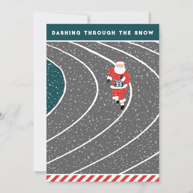 Cartes de fin de année amusants du coureur (Devant)