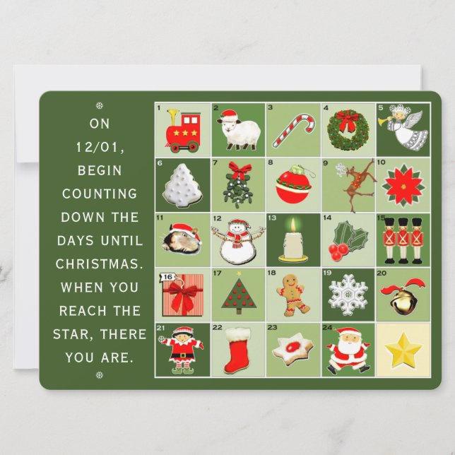 Cartes de fin de année de Noël de famille créatifs (Devant)