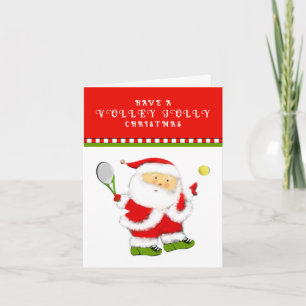 Cartes de fin de année de Noël de tennis