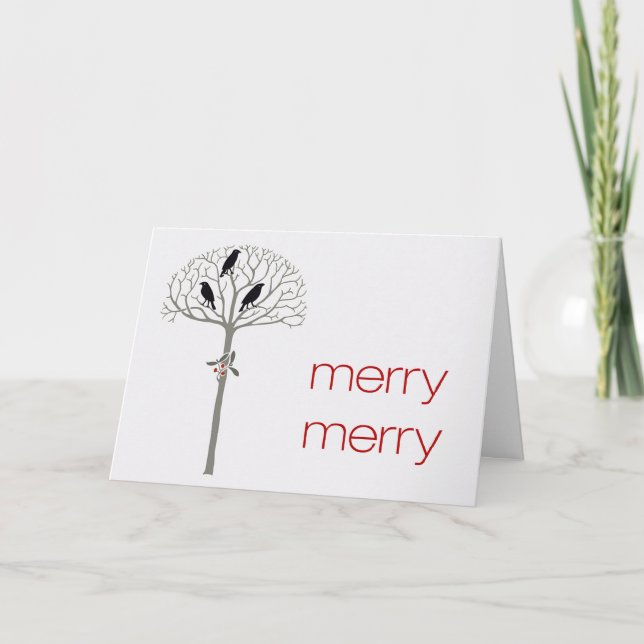 Cartes de fin de année de Noël personnalisés Rook  (Devant)