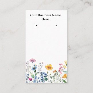 Cartes de fleur sauvage / cartes de visite