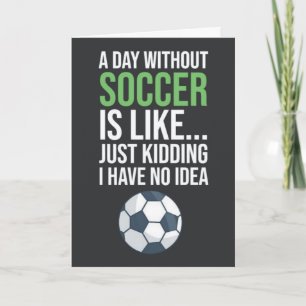Cartes de football drôles Femme Équipe Joueuse Hum