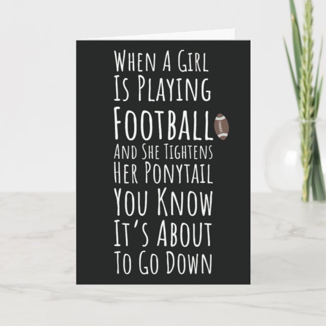 Cartes De Football Pour Les Filles Automne Enfants (Devant)