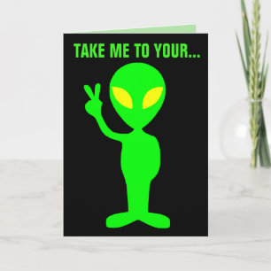 CARTES DE GÂTEAU FUNNY ALIENS