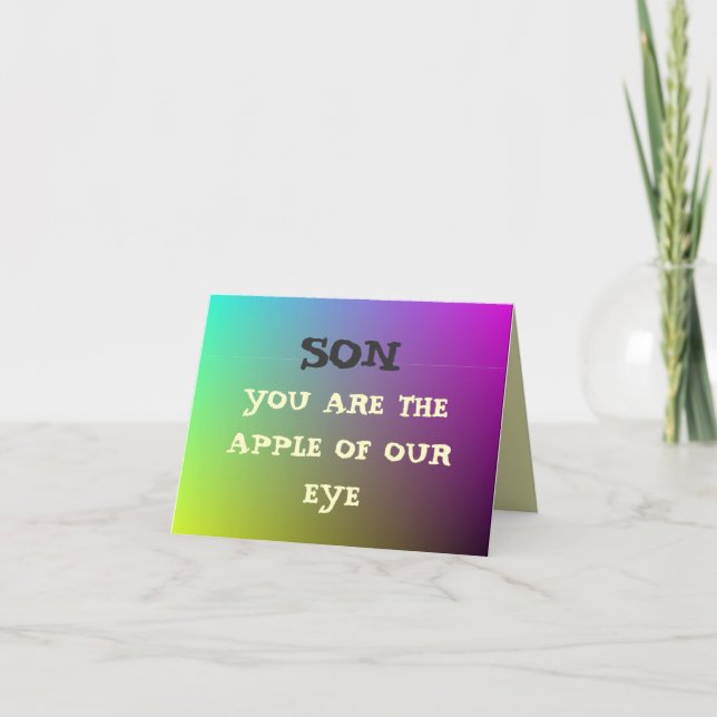 Cartes de graduation "Apple of Our Eye" (Devant)