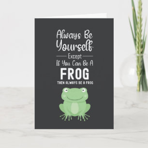 Cartes de Grenouille Mignonne Humoristiques Drôles