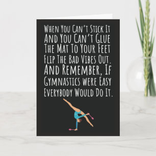 Cartes de Gymnastique Mignonnes et Amusantes pour