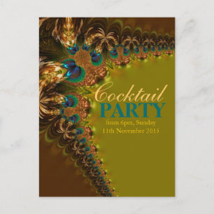 Cartes de invitation pour une soirée cocktail sur