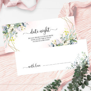 Cartes de Jar de Nuit de Date de Mariage de Verdur
