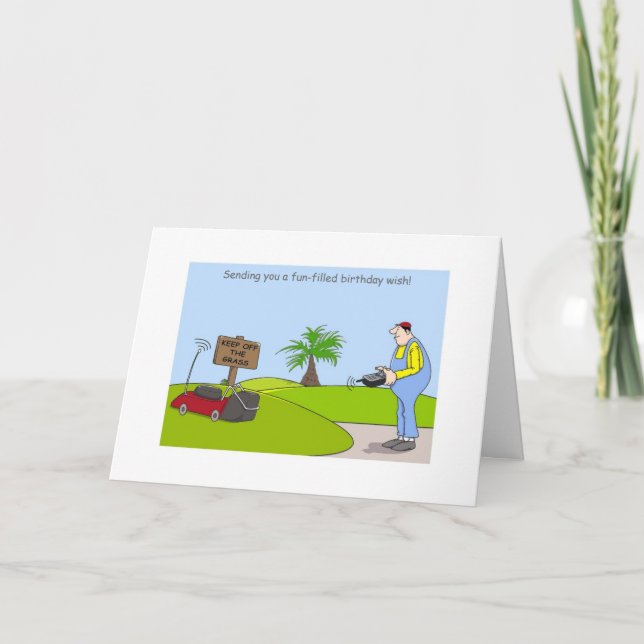 Cartes de jardinage de joyeux anniversaire, (Devant)
