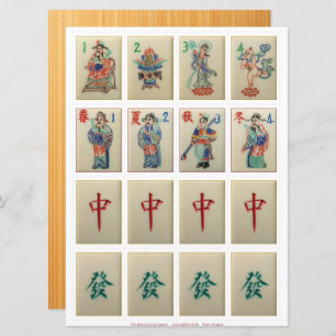 Cartes de jeu (1) - Fleurs, Saisons, Dragons