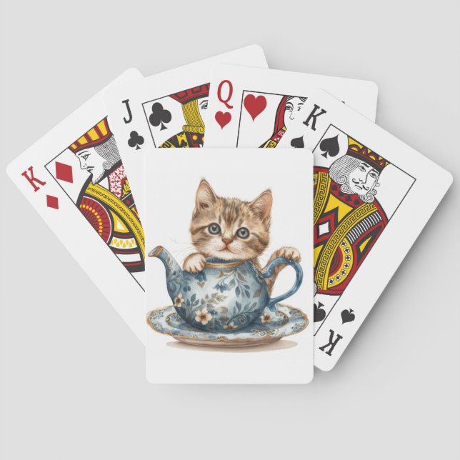 Cartes De Jeu À Thème Chat (dos)
