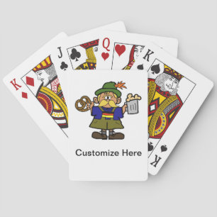 Cartes de jeu allemandes de bretzel et de bière de