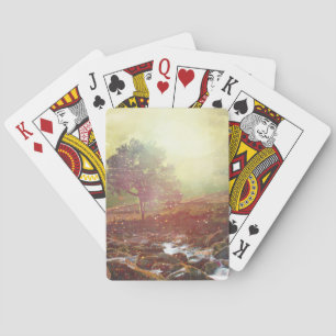 Cartes de jeu assez pittoresques de paysage de