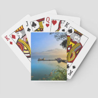 Cartes de jeu avec le paysage de l'eau