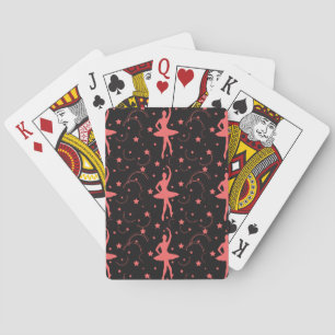 Cartes De Jeu Ballerina Rose