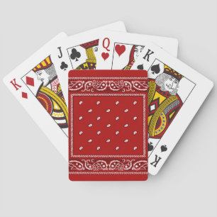 Cartes de jeu Bandana Red