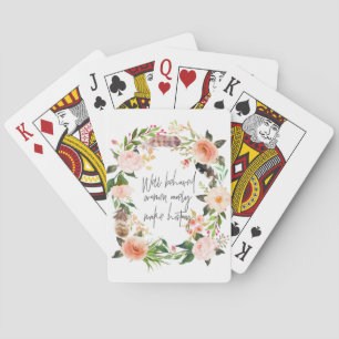 Cartes de jeu bien comportées de femmes