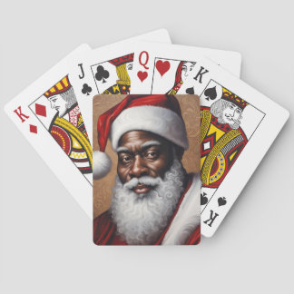 Cartes de jeu Black Santa | Cartes Poker, Piques