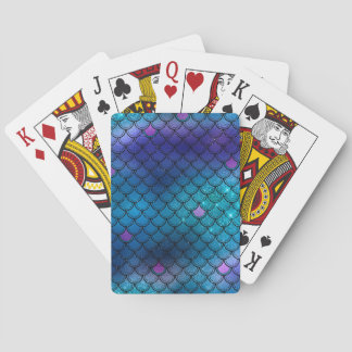 Cartes de jeu Blue Mermaid/Fish Scale