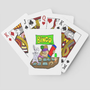 Cartes de jeu chanceuses de bingo-test