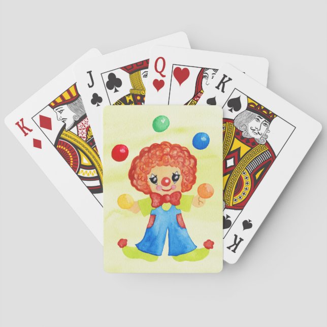 Cartes de jeu Circus Clown (dos)